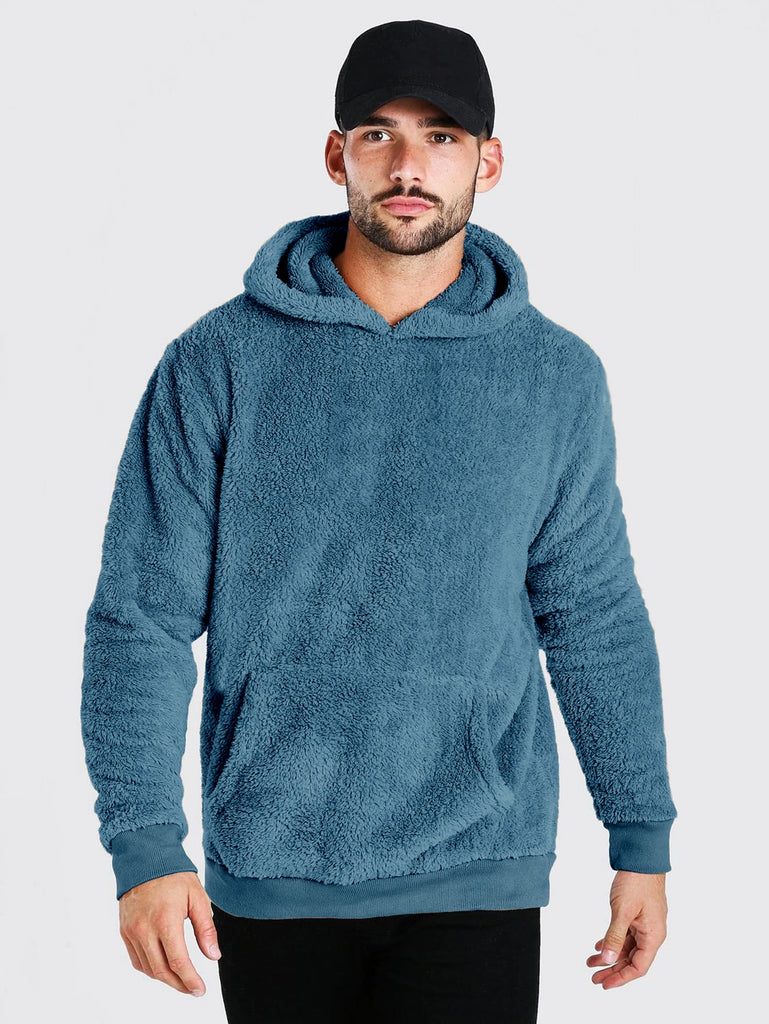 The Original Fluffy Hoodie - Dusty Blue