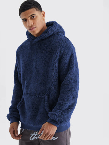 The Original Fluffy Hoodie - Navy
