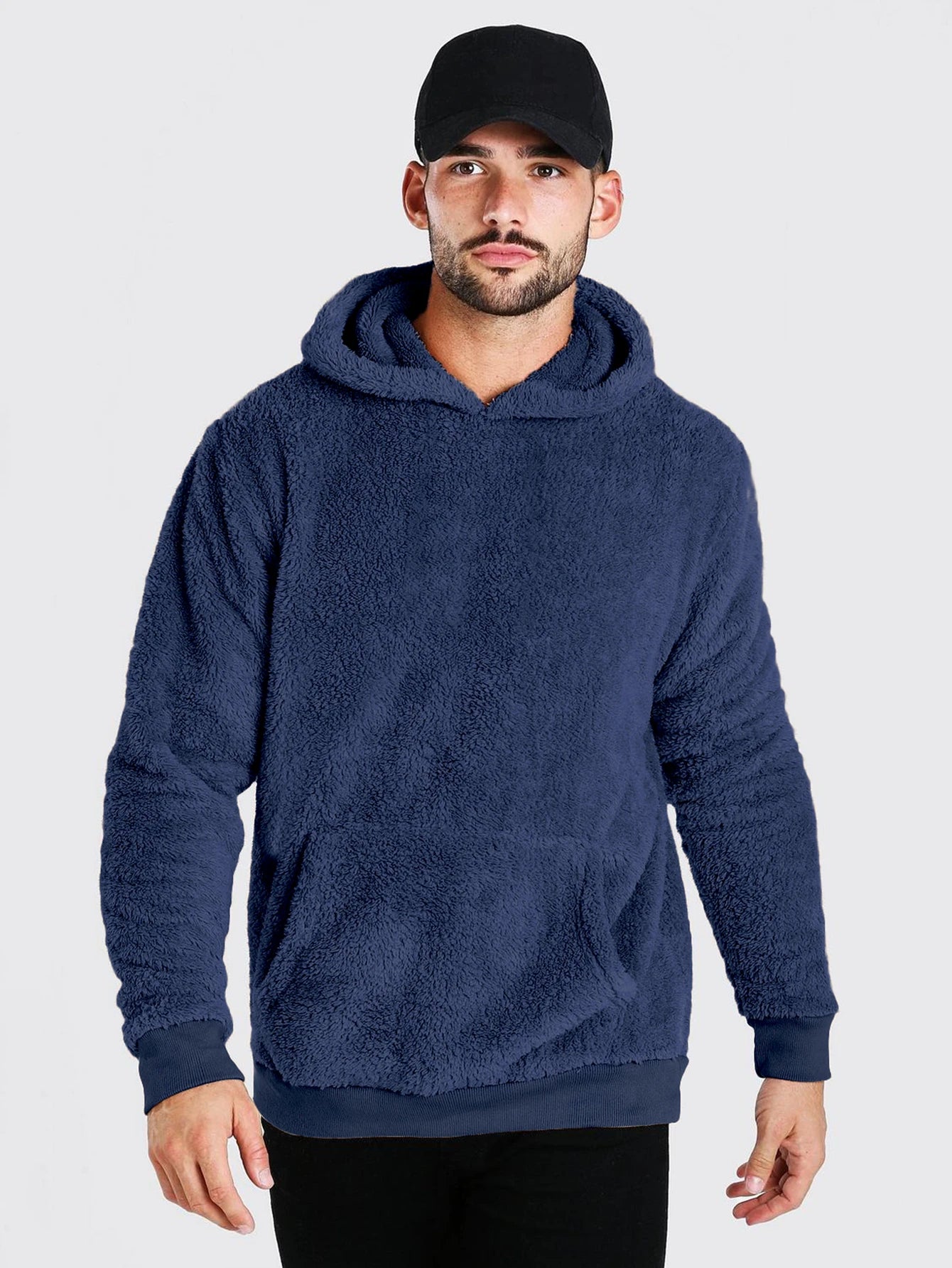 The Original Fluffy Hoodie - Navy